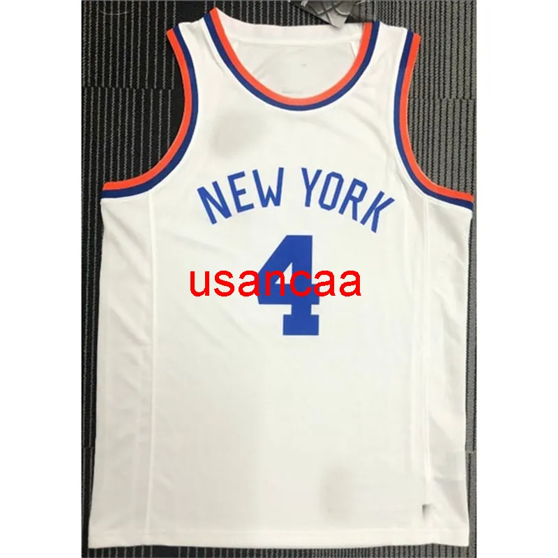 All embroidery 4# ROSE 2021 season retro white basketball jersey Customize men's women youth Vest add any number name XS-5XL 6XL Vest