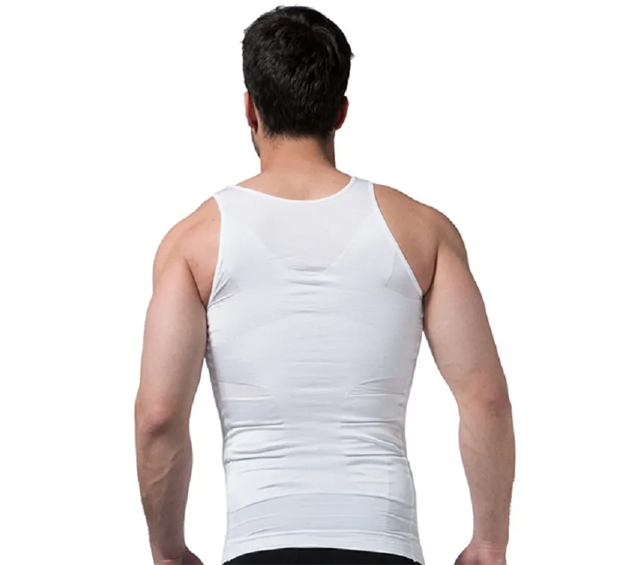 Herren Abnehmen Körper Shapewear Korsett Weste Hemd Kompression Bauch Bauch Bauch Kontrolle Schlanke Taille Cincher Unterwäsche Sport Ves