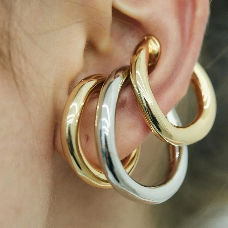 Moda Ear Cuff nausznice nausznice bez przekłuwania uszu złoty kolor srebrny Vintage Earcuff biżuteria