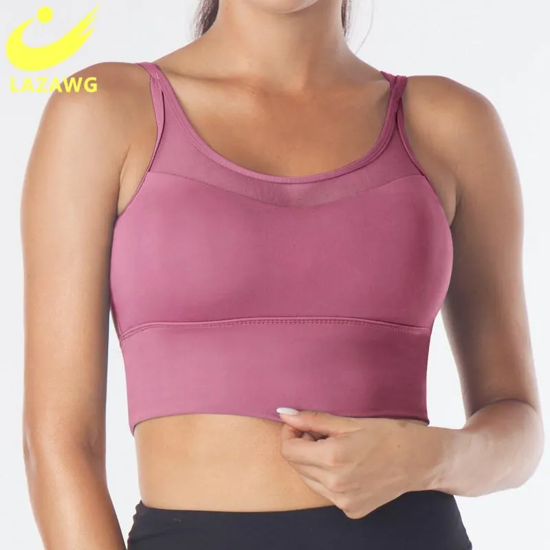 High Impact Sports Bra Crop Top Underwear Women -proof Running Push Up Shirt Gym Workout Yoga Fitness Bras Sportwear Clothing