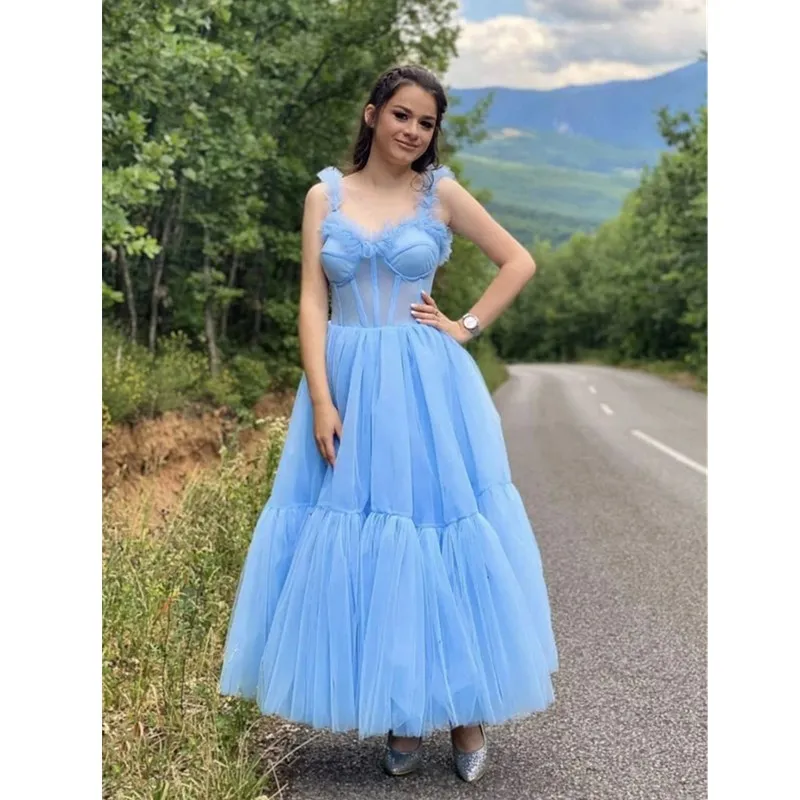 2021 Fashion Prom Dresses for Young Girls Elegant robe de bal longue Dragonfly Lace Off-Shoulder Sexy Lace-up