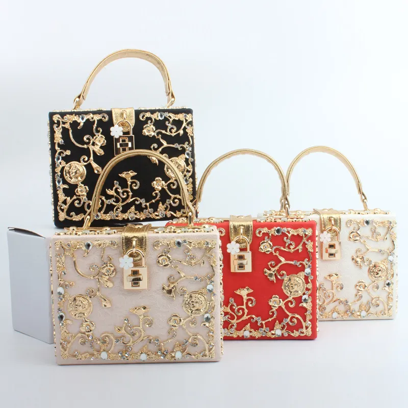 Luxury Gold Clutch Purse For Women Vintage Hollow Carved Evening Bag, Ideal  For Wedding & Prom From Allloves, $37.6