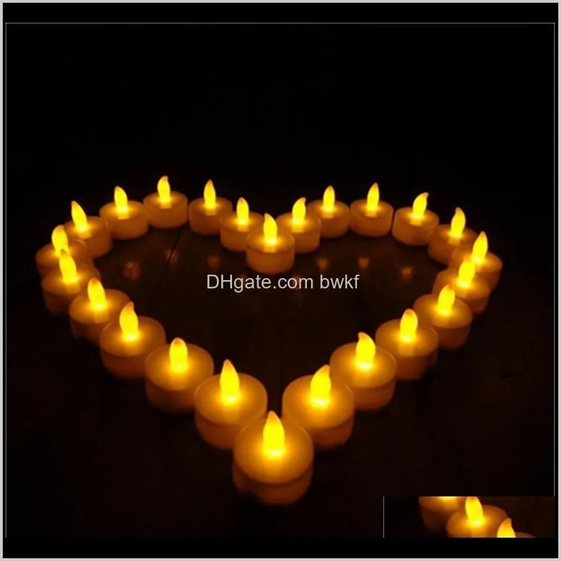 led tea lights flameless votive tealights candle flickering bulb light small electric fake tea candle realistic for wedding table gift