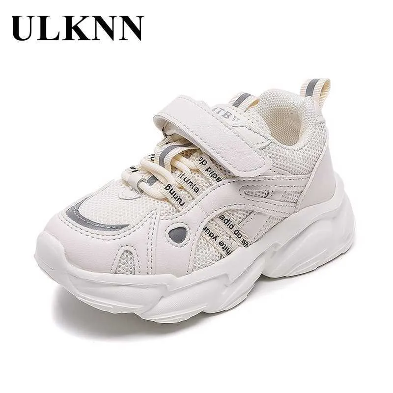 ULKNN Sneakers For Boys 2021 Spring New Children's Fashion Sports Shoes Mesh Non-slip Rubber Casual Shoes Girls Breathable G1025