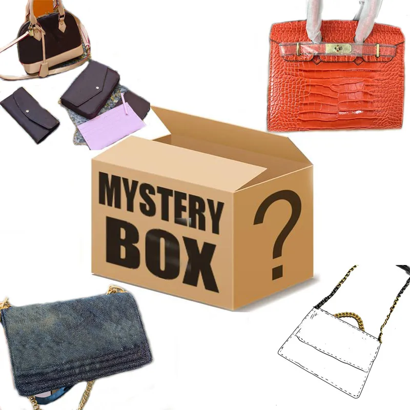 Vrouwen handtas luxe tassen portemonnee lucky box een willekeurige blind mysterie cadeau voor vakanties / verjaardag waarde Meer dan $ 100 portefeuilles houders tas