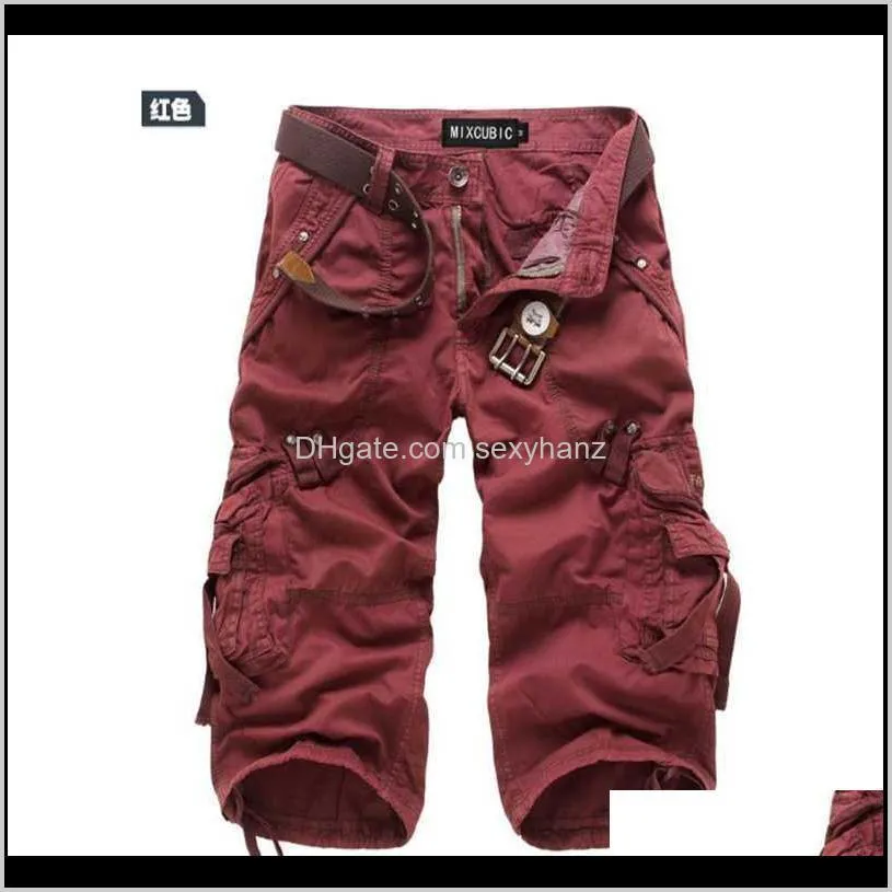 2021 cargo shorts men camouflage summer hot sale cotton casual men short pants brand clothing comfortable camo cargo shorts1