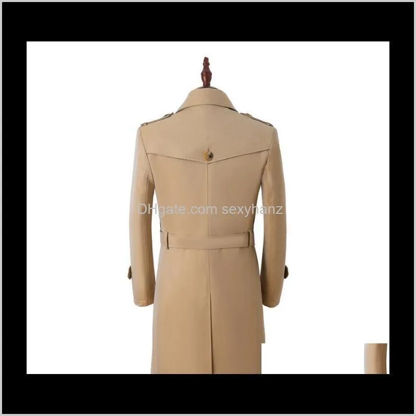 mens trench coats man gradient england long coat men double breasted clothes slim fit overcoat casual long sleeve spring autumn1