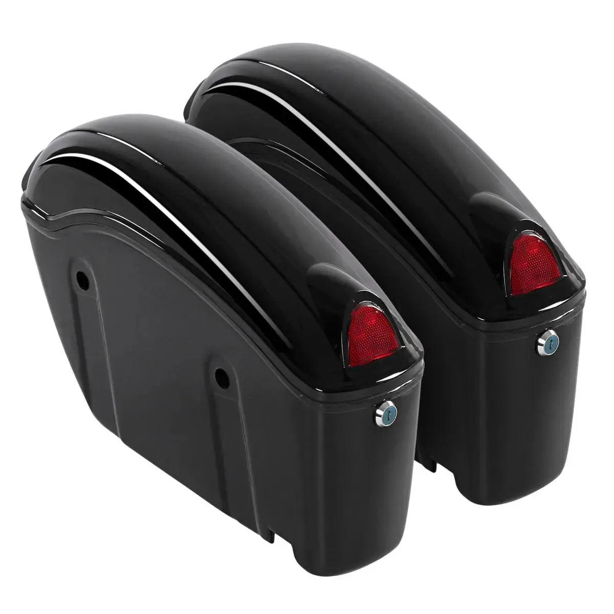 26L Мотоцикл твердый багажник Saddle Saddle Sadle Box W / Bracket Light для крейсера