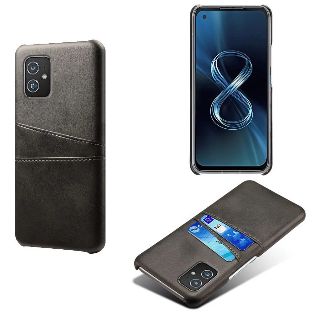 Capas Slim para Asus Zenfone 8 Flip Zs672ks Suporte de cartão ZS59KS PU Couro Voltar Zenfone 7 Pro Tampa ZS671KS