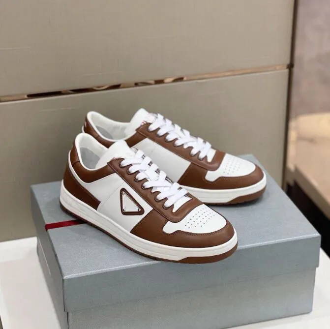 Man Woman Downtown Leather Sneakers Sporty Shoes White Black Blue Red Casual Shoe Rubber Sole Trainer Basket Sneaker size 38-45