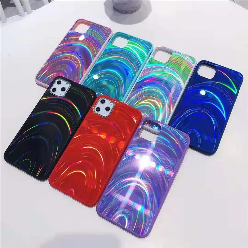 Custodie per telefoni modello arcobaleno TPU + PC + Custodia in acrilico per telefoni cellulari per iPhone 13 12 Mini 11 Pro Max X Xs Xr 7 8 6S Plus Samsung S21Ultra A52 A72 DHL