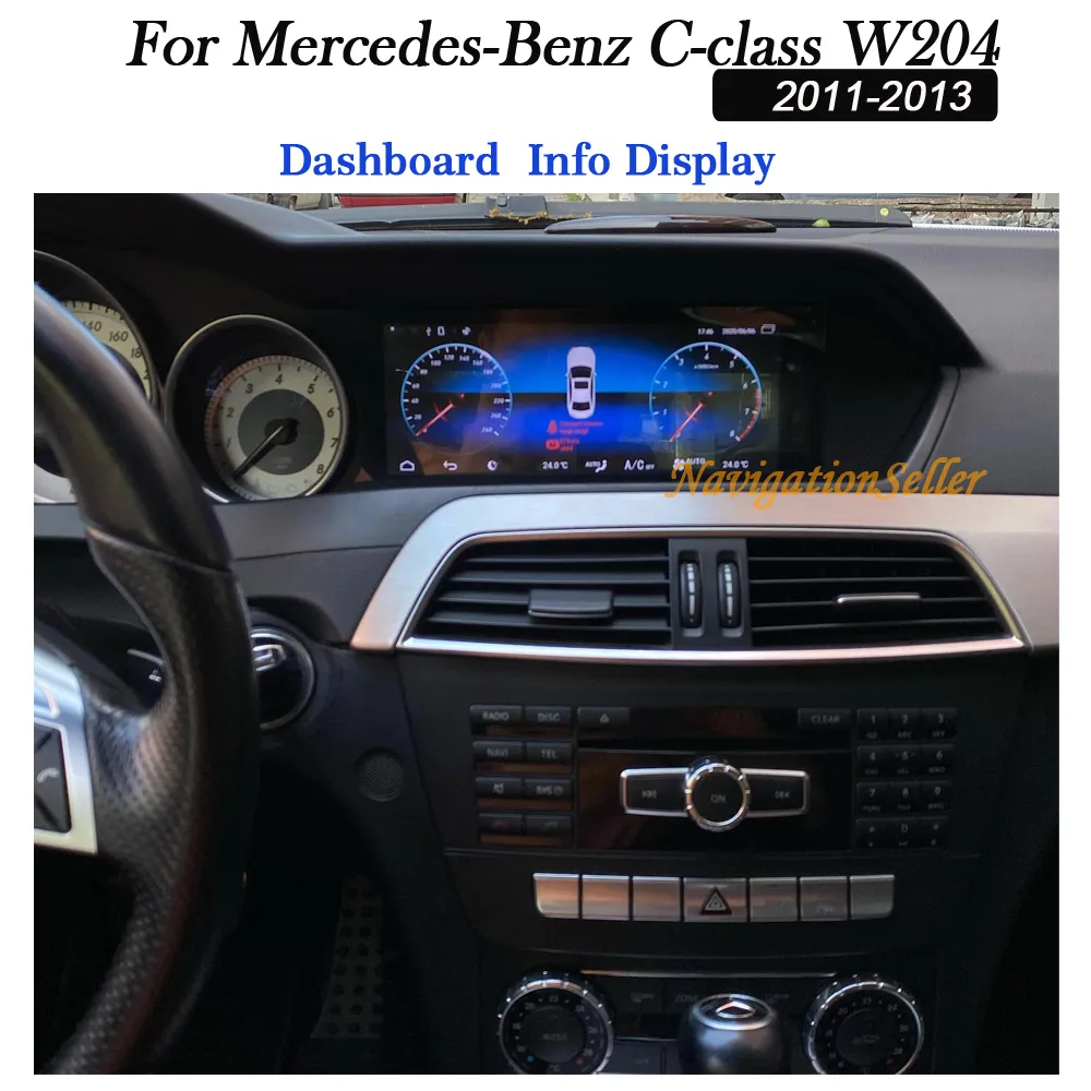 Radio Navegador DVD Mercedes Benz Clase C W204 Android. 