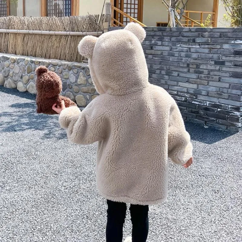 Jackets Winter Real Fur Coats Casual Sheep Shearing Plush Warm