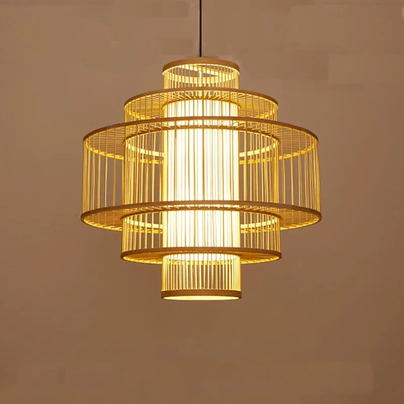 Chandeliers Japanese Chinese Bamboo Chandelier Zen Style Restaurant