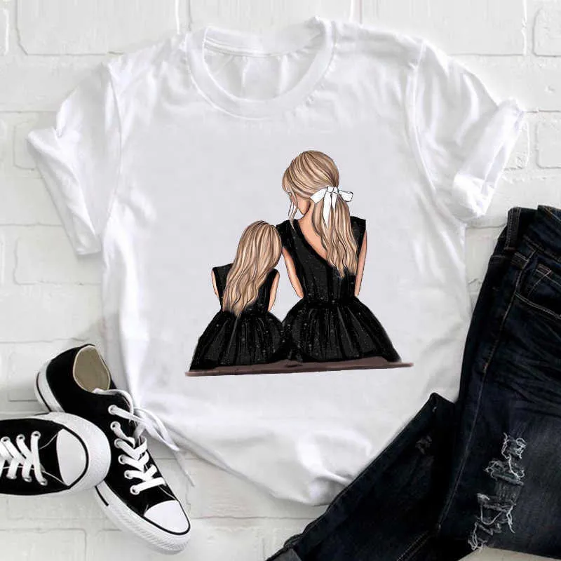 Cartoon Son Love Trend Womens Summer Oversized T Shirt Women