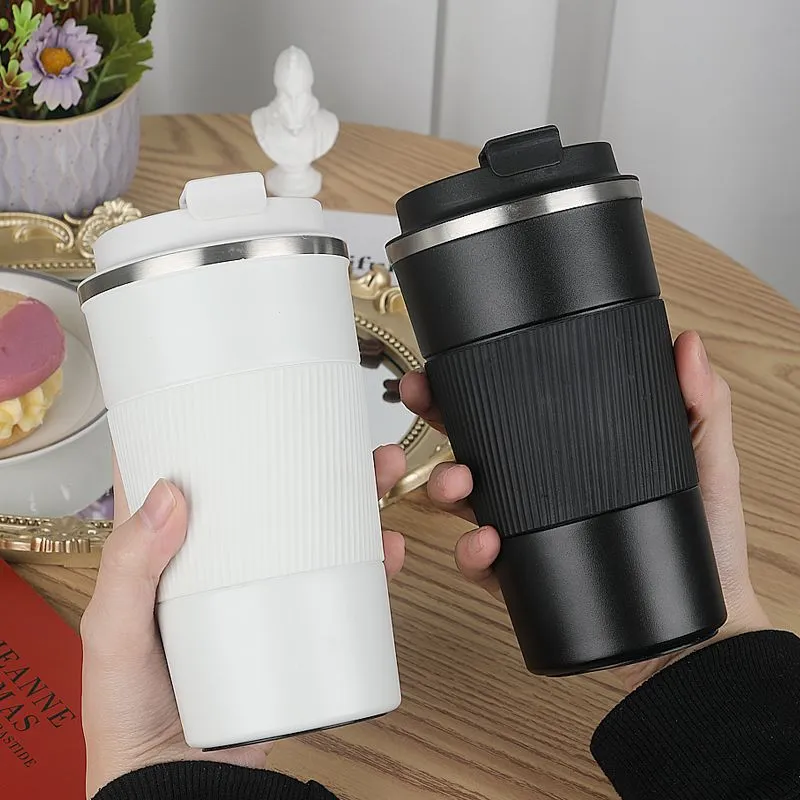 Kaffekopp Thermal Tumblers Rostfritt Stål 304 Bilkopp Vakuum Hem Bärbar