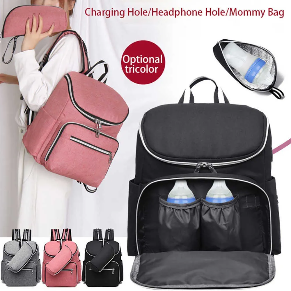 Multi-Function Large Mummy Baby Diaper Nappy Rucksack Hospital Maternity Bag #4O03 (5)