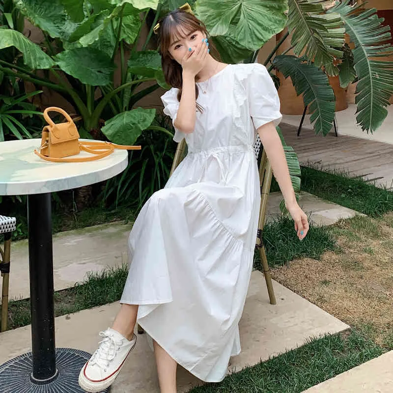 sachin and babi light blue dress Women Chiffon Simple Colorful Dress Korean Style Casual Elegant All-Match  Female Long Dresses Blue : Amazon.co.uk: Fashion main image 1