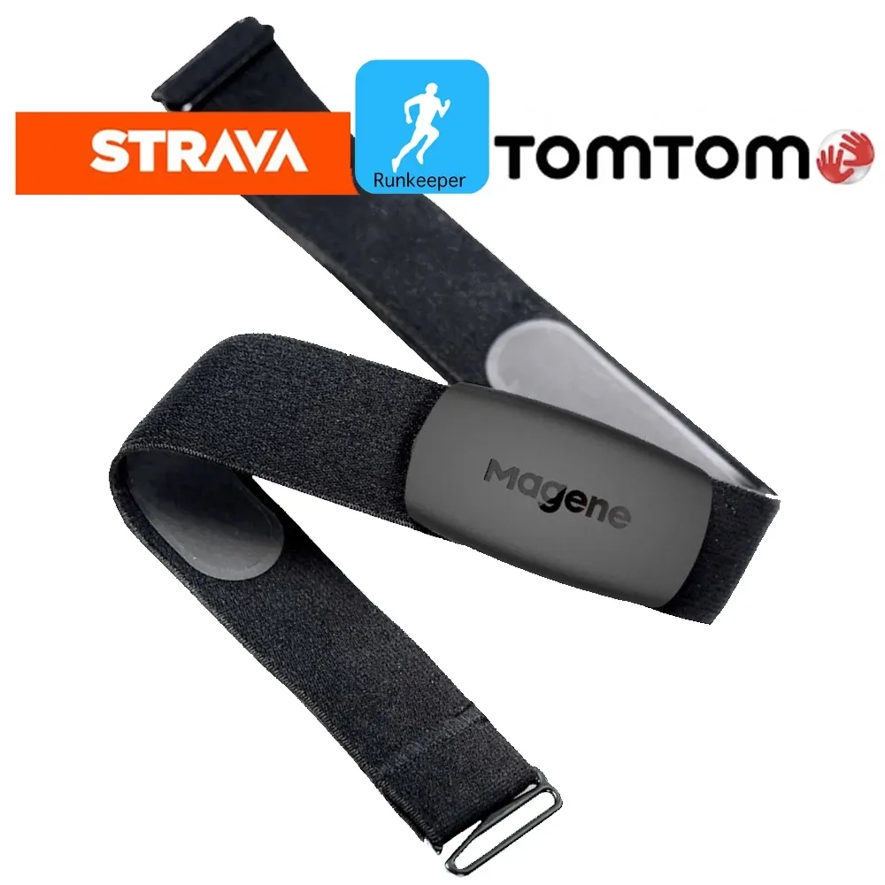 Moniteur de fréquence cardiaque Sangle de poitrine Bluetooth 4.0 ANT Fitness Sensor Compatible Ceinture Wahoo Polar Connected Outdoor Band