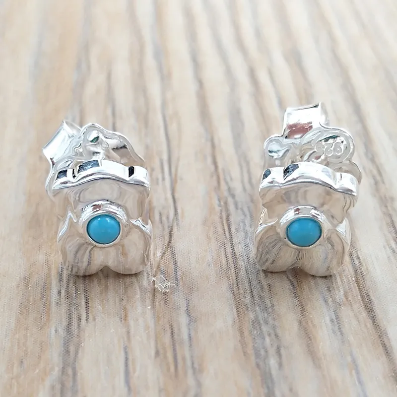 925 Sterling Silver Stud Person Bear Earrings With Ceramic Stones Super  Power Style Gift 812403810 From Pando_jewel, $12.87