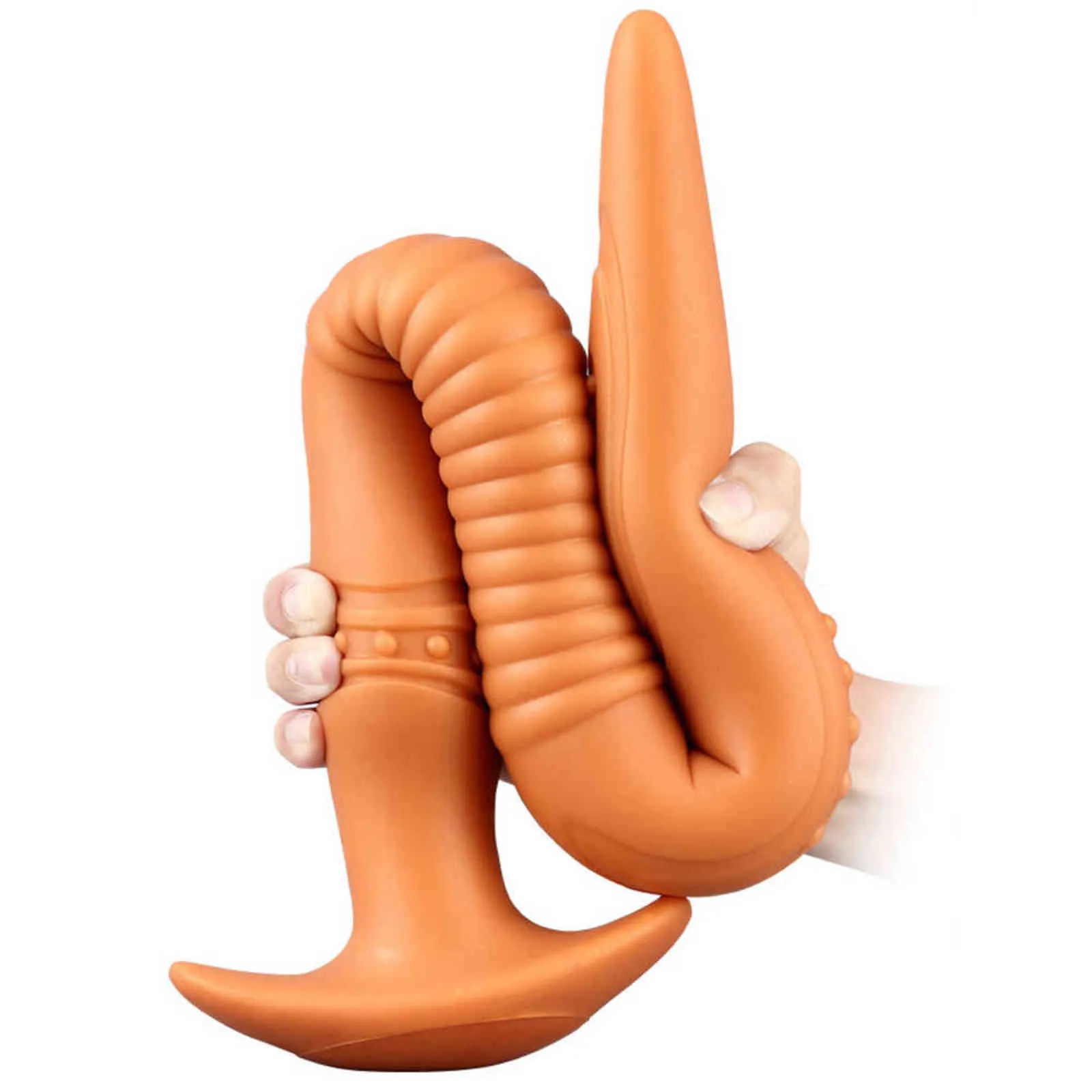 NXY Anal Sex Toys Silicone Anal Butt Plug Sex Toys Super Long Dildo Femme Masturbatrice Didlo Vagin Orgasme Outil Adulte Gays Sexy Produit 1123