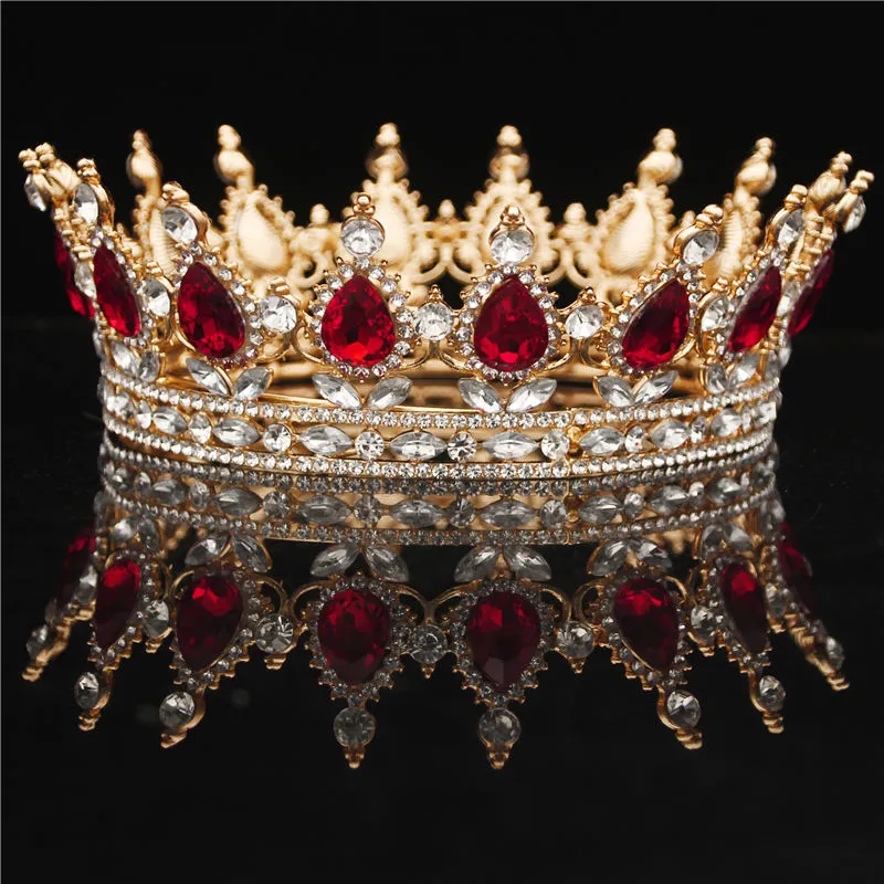 Kryształy ślubne nakrycia głowy królewskie królewskie król King i korony mężczyźni/kobiety konkurs