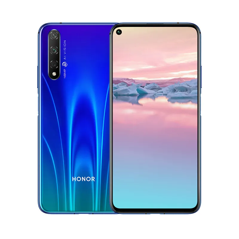 Original Huawei Honra 20s 4G LTE Célula 8GB RAM 128GB ROM Kirin 810 Octa Core Android 6.26 "Tela Full 48MP Fingerprint ID Celular