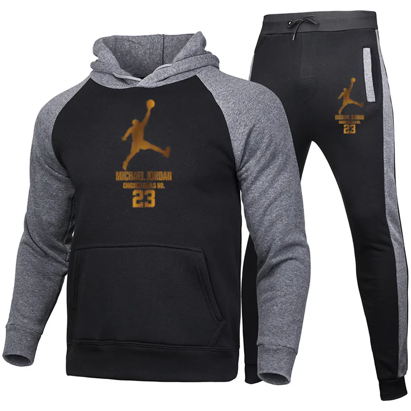 Pullover Sets Mannen Trainingspakken Casual Hoodies Broek Heren Sportkleding Broek Hoody Sweatshirt Mannelijke Pakken Jogging Sweatpant