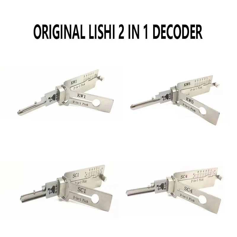 Outils de diagnostic original Lishi 2 en 1 décodeur KW5 SC1 SC4 KW5 pour la réparation de serruriers