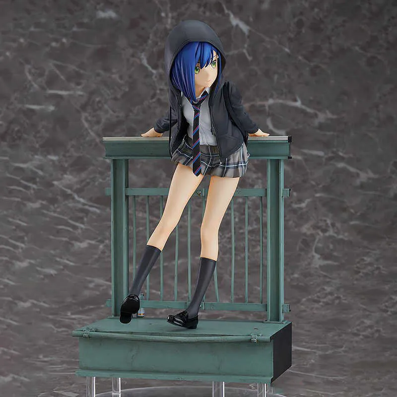 Anime querido no franxx ichigo pvc figura de ação brinquedo 22cm figura brinquedo verde trilhos figura modelo brinquedos coleção boneca presente