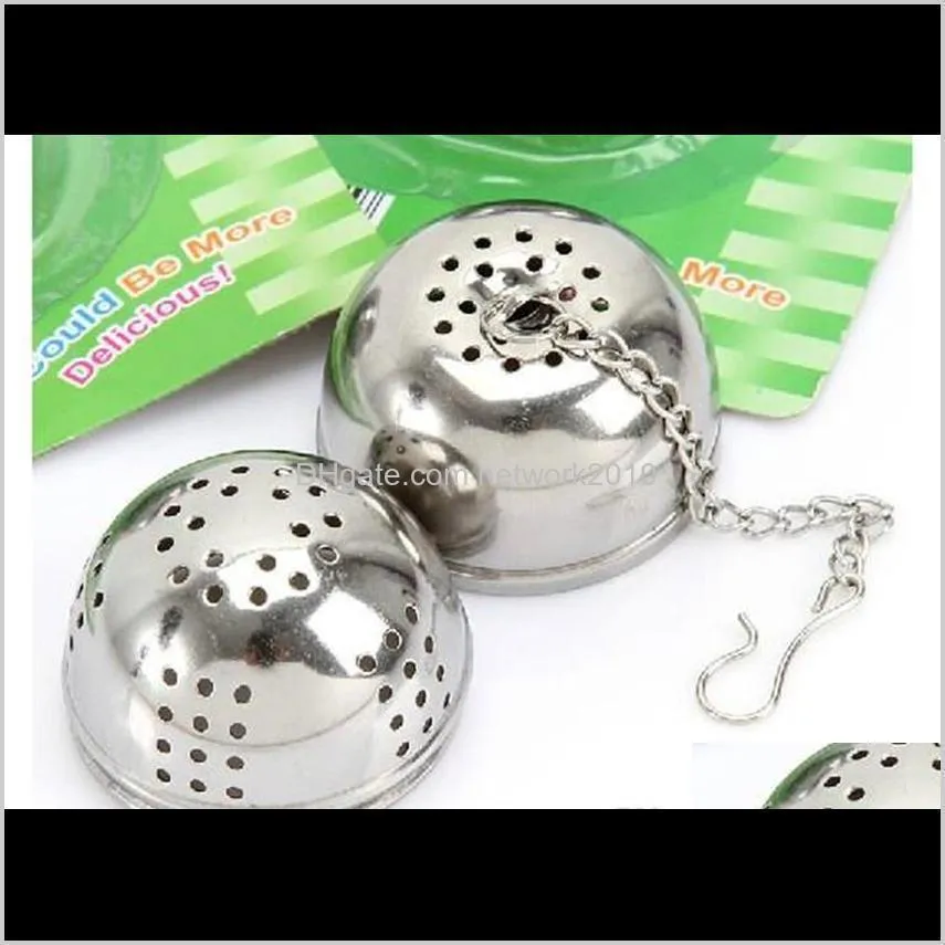 hotest genuine stainless steel utility flavored balls / filter bags / tea balls/kitchen gadgets / tea strainer ball