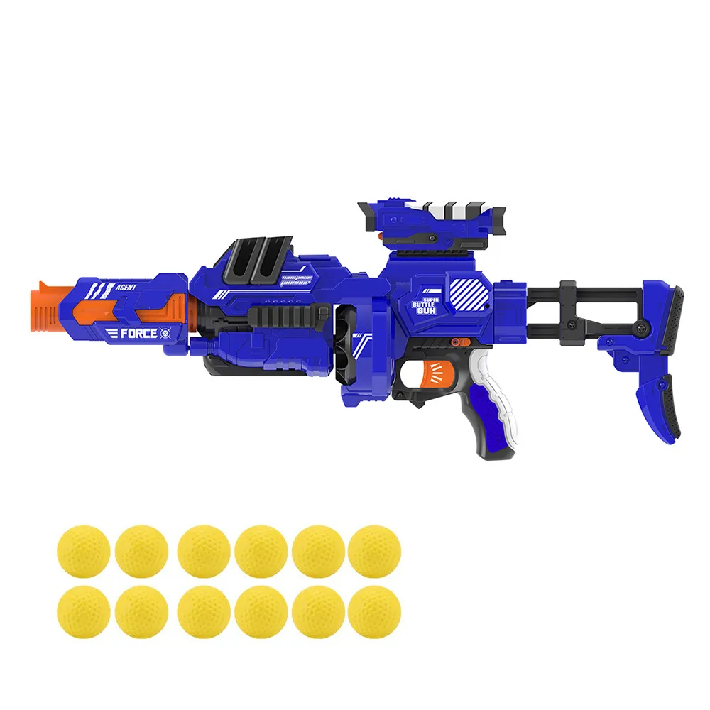 Toy Gun Electric Shooting Soft Apollo Ball Bullet Military For Kids Children Boys Birthday Gifts Outdoor Game