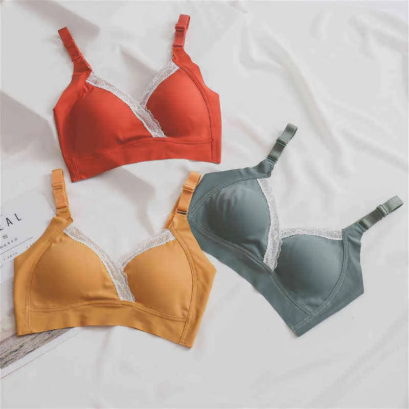 Reggiseno premaman per allattamento senza fili Abbigliamento Reggiseno per allattamento al seno in cotone per le donne incinte Biancheria intima per il sonno del seno in gravidanza H1118