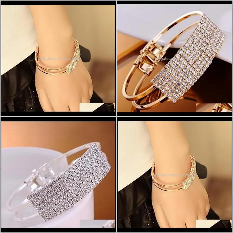 hot sales fashion korea sweet hollow out rhinestone bracelet bangle jewelry-crystal shop