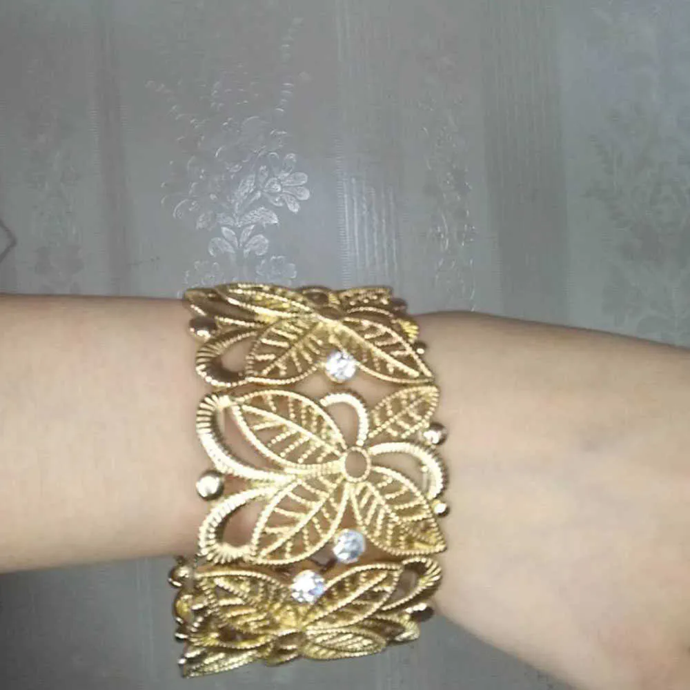 24k Dubai Gold Bangles for Women Ethiopian Bracelet Wedding Jewelry Gift  56-58mm | eBay