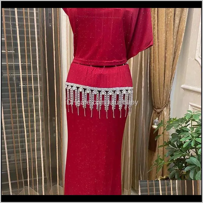 banquet stage colorful diamond waist chain women`s sexy metal belly dance waist chain tassel waist chain