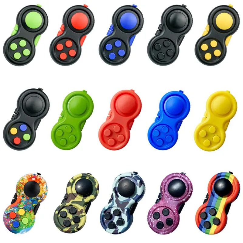 Fidget Pad Controller Cube Sensory Silent Child Game Fidgets Toys Set Relief Stress Anxiety Depression for Autism Adults and Kids