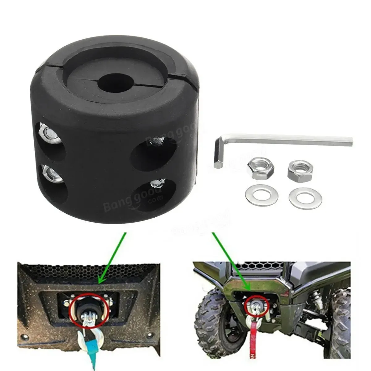 KFI ATV Winch Cable Hook Stop Stop Topper Cojín De Goma De 7,40 € DHgate