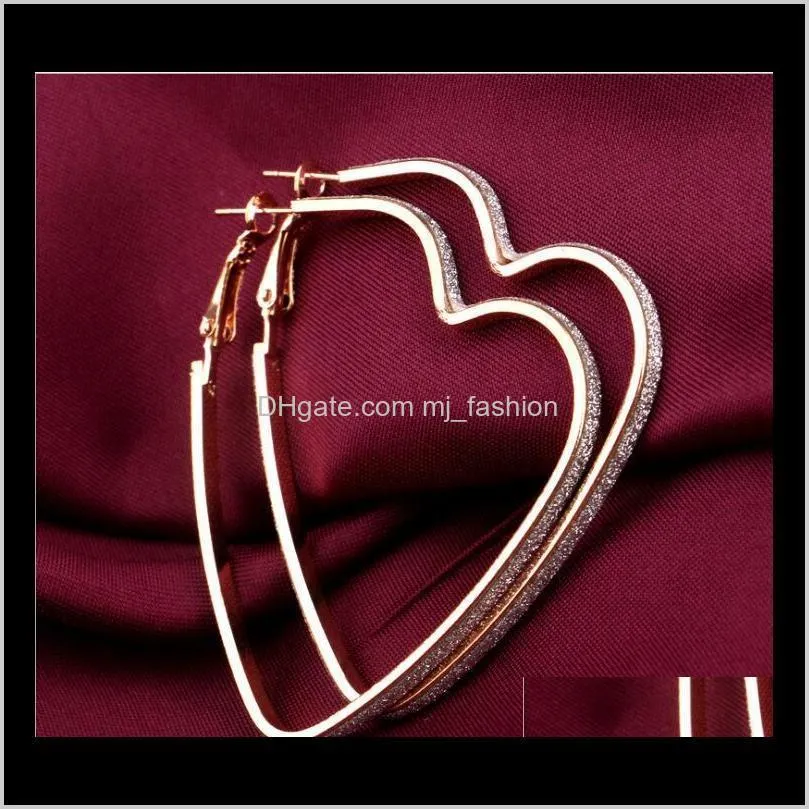 heart love earrings silver gold hoop earings rings pierced ear cuffs earrings new fashion jewelry women earrings ps1583