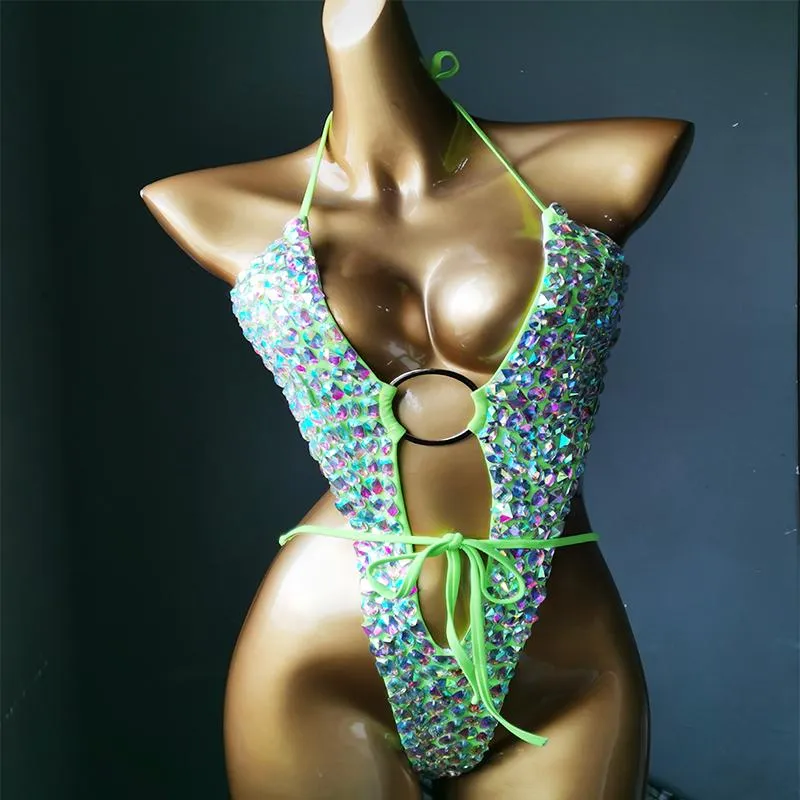 Rhinestone bathing suit hot sale