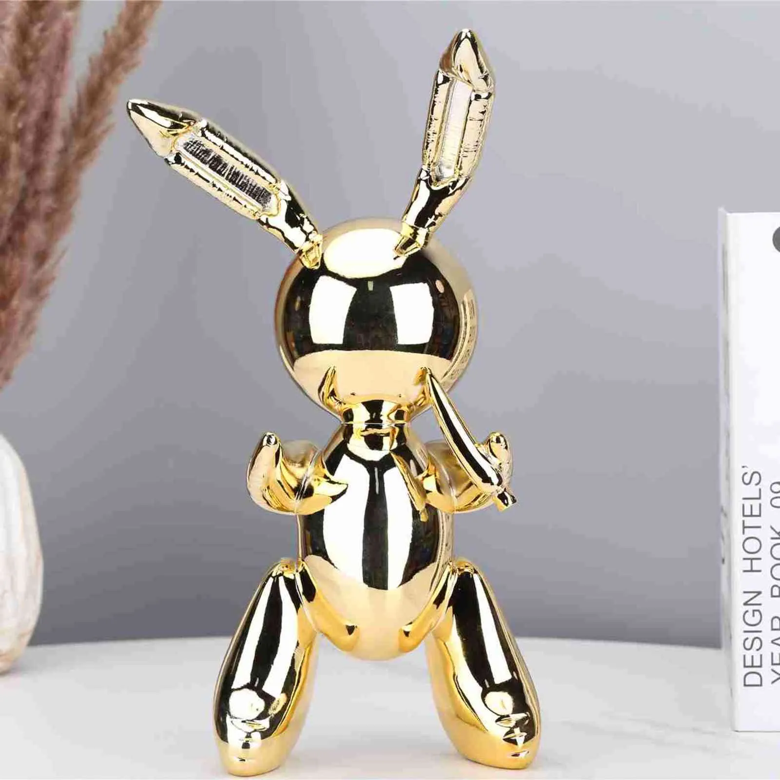 Modern Nordic Resin Kmart Rabbit Statue Cute Home Decor For Living Room From Iism, 82.17