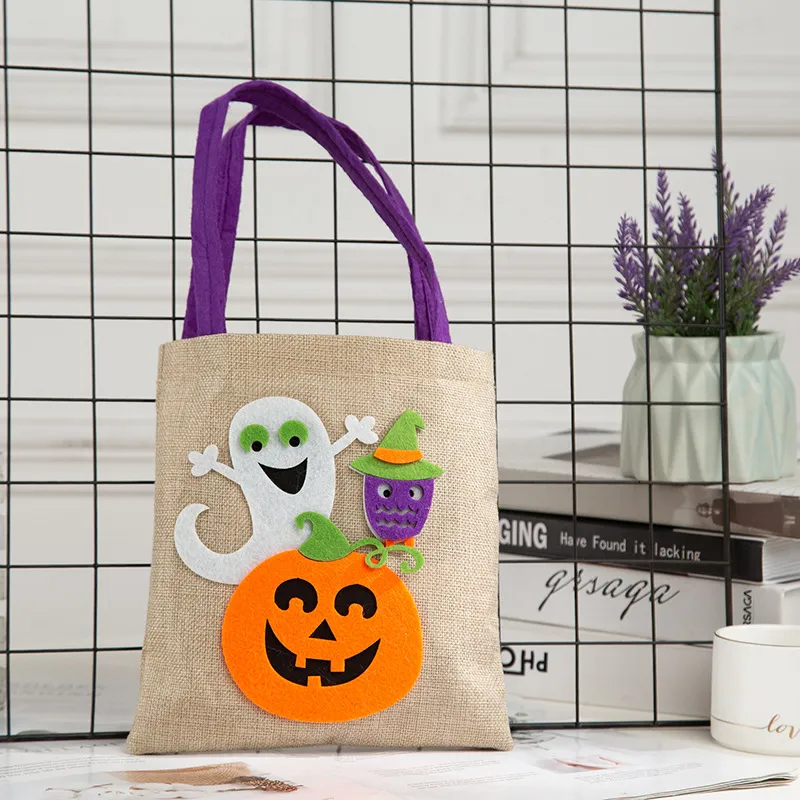 Halloween Scary Face Treat Bag - 25x30 Cm Non-Woven Tote With Handles For Trick Or Treat Candy & Party Decor - View #10