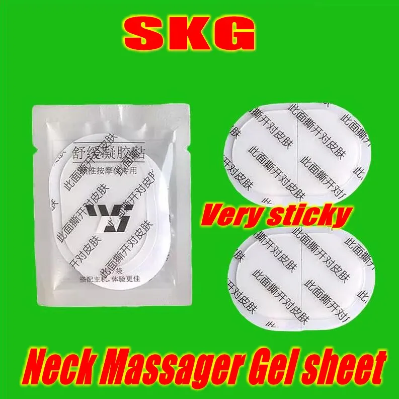 40 pcs reutilizável folha de gel de gel gel pads patch hidrogels para SKG Massageador de pescoço elétrico Máquina de relaxamento