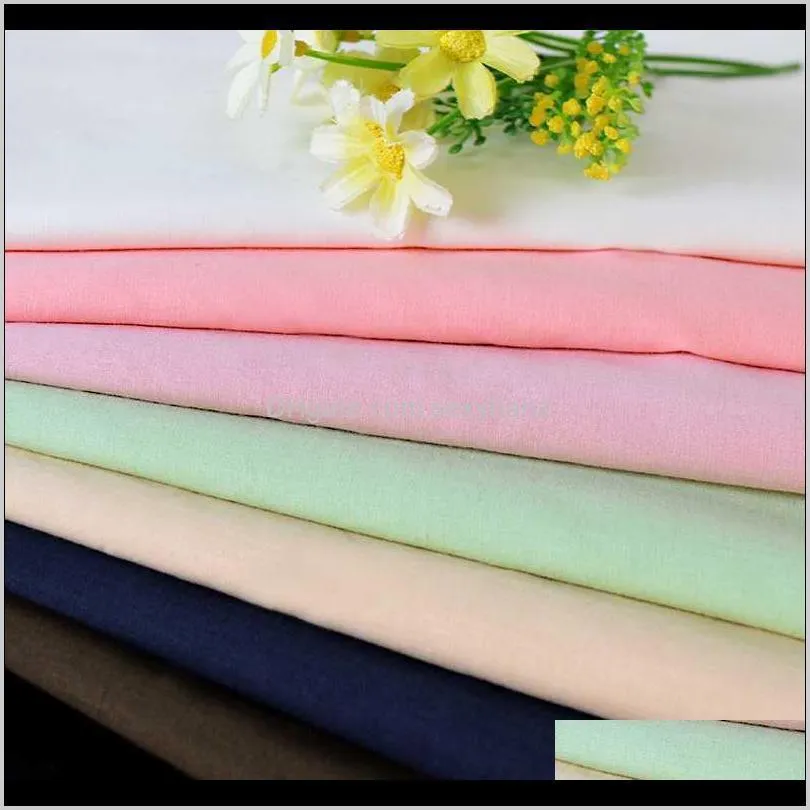 xintianji 100% combed cotton fabric solid color thin woven cotton fabric for dress lining in summer 50*145cm/piece w3000031