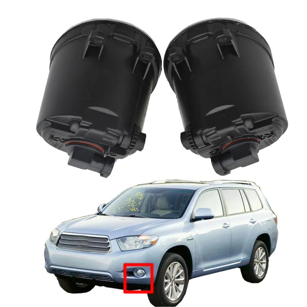 for Toyota Highlander 2008-2012 fog light Front Bumper LED Lens Lamp Styling Angel Eye DRL 12v H11