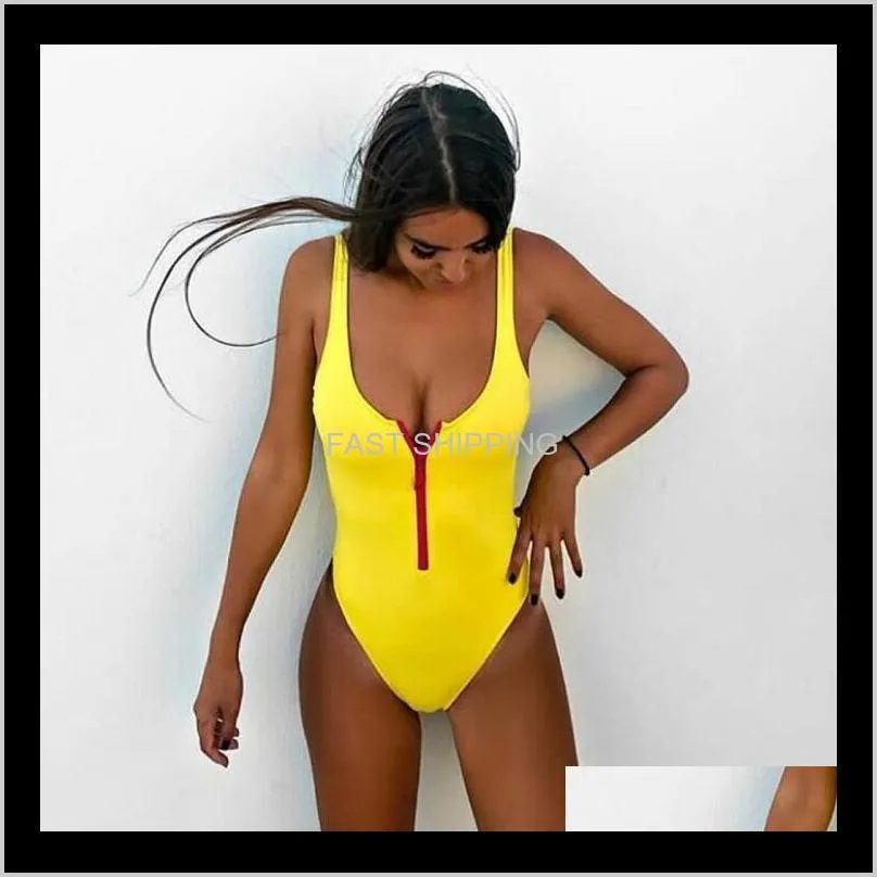 Summer Candy Color One Piece Swimsuits