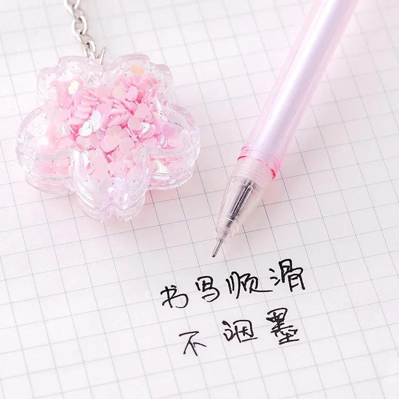 Wholesale Kawaii Pink Girls Kawaii Gel Pens With Cherry Blossom And Sakura  Flowers 0.5MM Black Ink For School, Writing, And Stationery Supplies  Perfect Gift From Damofang, $7.33