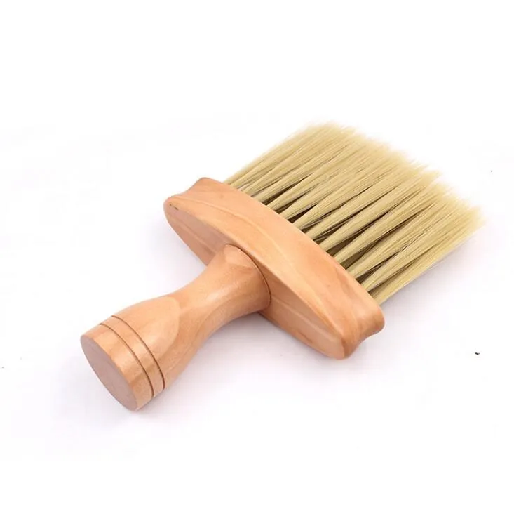 Hot Beauty Face Neck Hair Cleaning Brush Wooden Broken Hair Cleaner Hairbrush Sweep Tools