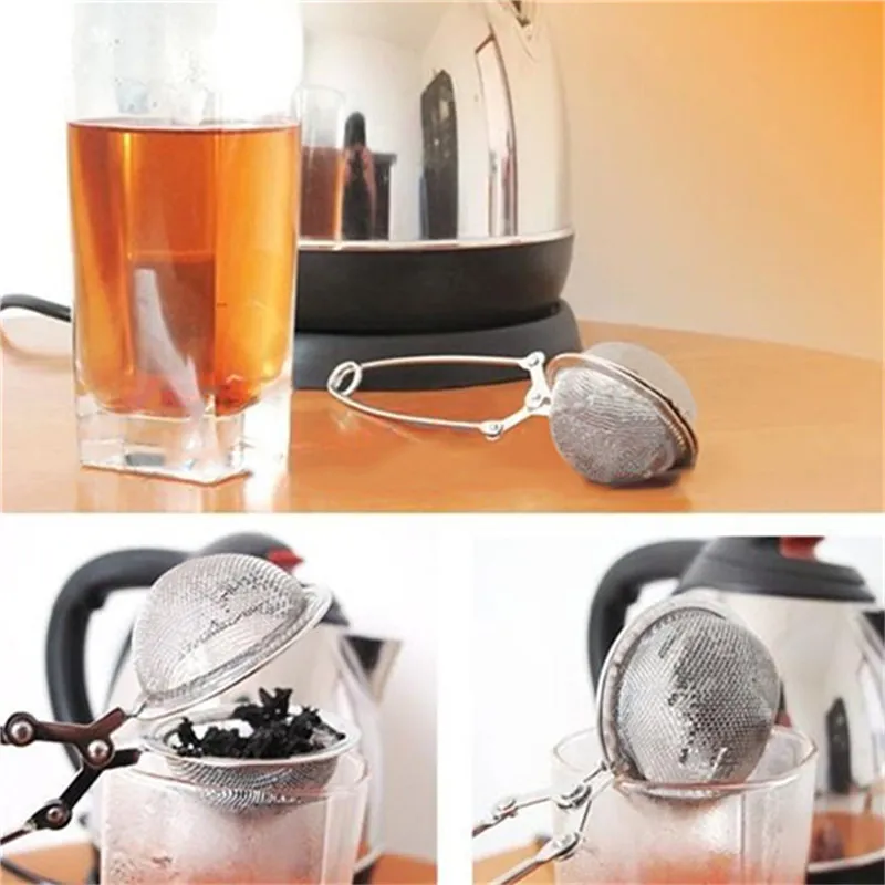 Infusor de té de silicona de acero inoxidable de 2 piezas, infusor de té de  filtro de té colgante para té de hojas sueltas Infusores de té de silicona