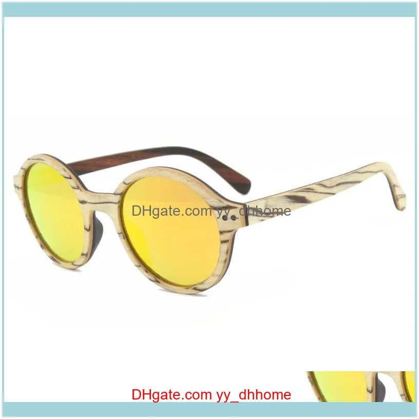 Sunglasses BerWer Handmade Wood Men Polarized Wooden Eyewear Women Mirror Vintage Masculino UV4001